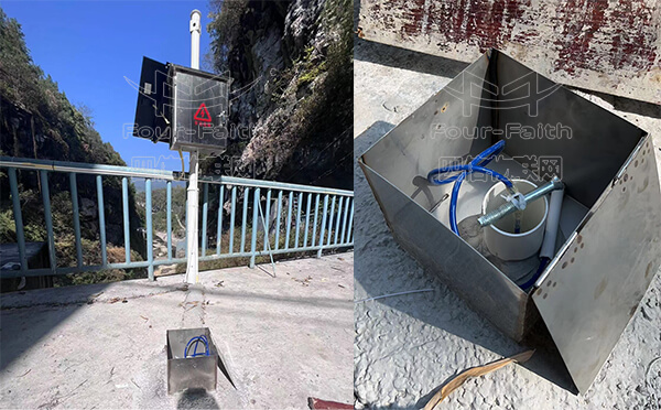 酉陽細(xì)沙河電站大壩位移監(jiān)測(cè)系統(tǒng)安裝工程項(xiàng)目現(xiàn)場(chǎng)設(shè)備應(yīng)用圖